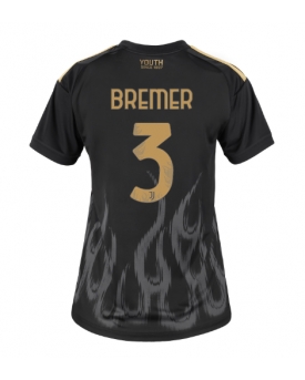 Juventus Gleison Bremer #3 Maglia Gara Terza Repliche 2026-27 Donna Maniche Corte Juventus Gleison Bremer #3 Maglia Gara Terza Repliche 2026-27 Donna Maniche Corte